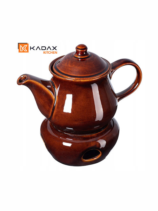 Kadax Teekanne Keramik Braun 1000ml