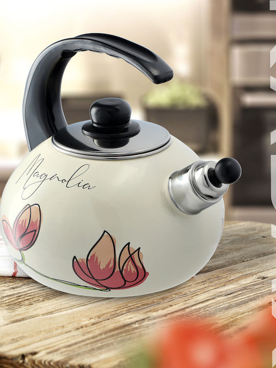 Kadax Τσαγιέρα Εμαγιέ Γκρι 2200ml