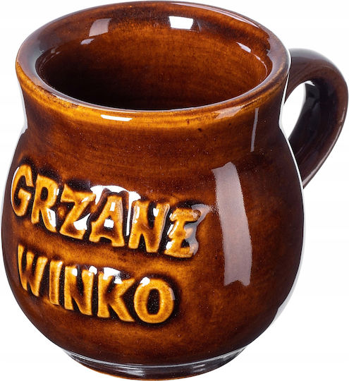 Kadax Ceainic cu Cană Ceramică Maro