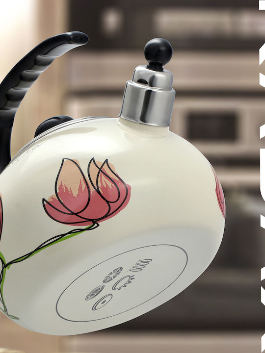 Kadax Τσαγιέρα Εμαγιέ Γκρι 2200ml