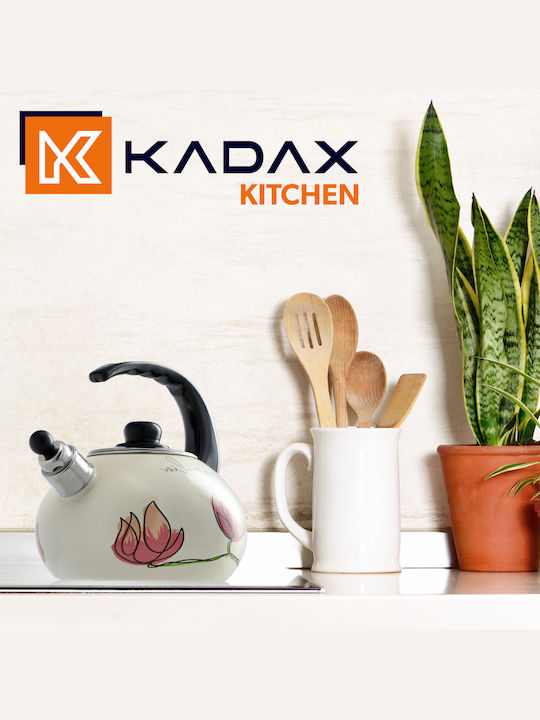 Kadax Τσαγιέρα Εμαγιέ Γκρι 2200ml