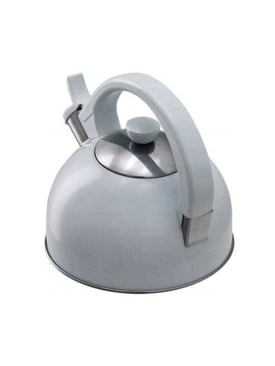 Kadax Τσαγιέρα Ανοξείδωτη Γκρι 1700ml