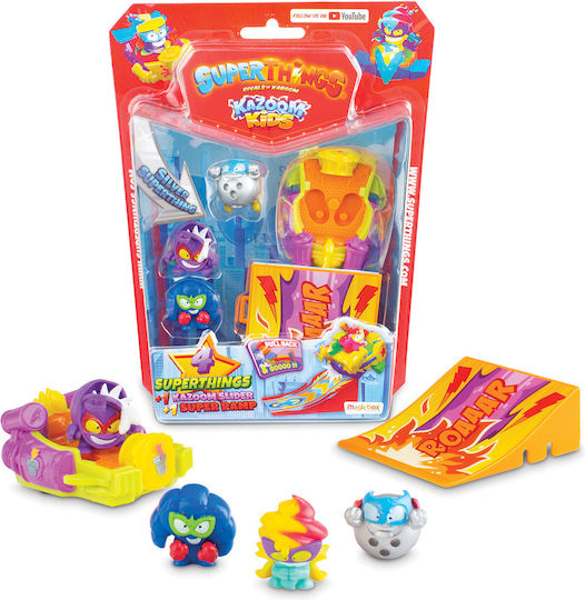SuperThings Микропластмаси Kazoom Kids Блистер 4 Фигури с Аксесоари SuperZings за 3+ Години (Различни Модели)