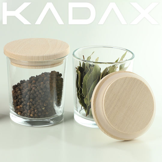 Kadax Οργανωτές Μπαχαρικών Γυάλινοι Πράσινοι 3τμχ