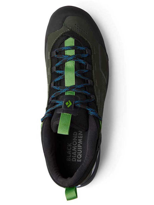 Black Diamond Mission Leather Ανδρικά Ορειβατικά Παπούτσια Αδιάβροχα Πράσινα