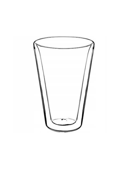 Kadax Set de pahare Cafea / Cafea grecească Freddo din Sticlă 2buc