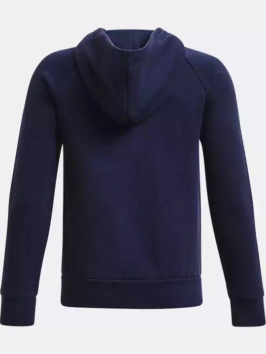Under Armour Παιδική Ζακέτα Φούτερ Rival Μπλε