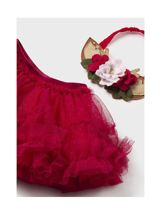 Mayoral Kids Tulle Skirt Red