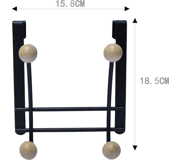 Tpster Κρεμάστρα Πόρτας Μεταλλική 15.8x10x18.5εκ.
