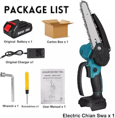 Chain Saw Cordless Operation Lithium Battery Blue 1 Battery Eu