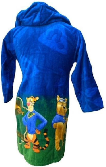 Limneos Kids Hooded Bathrobe Blue