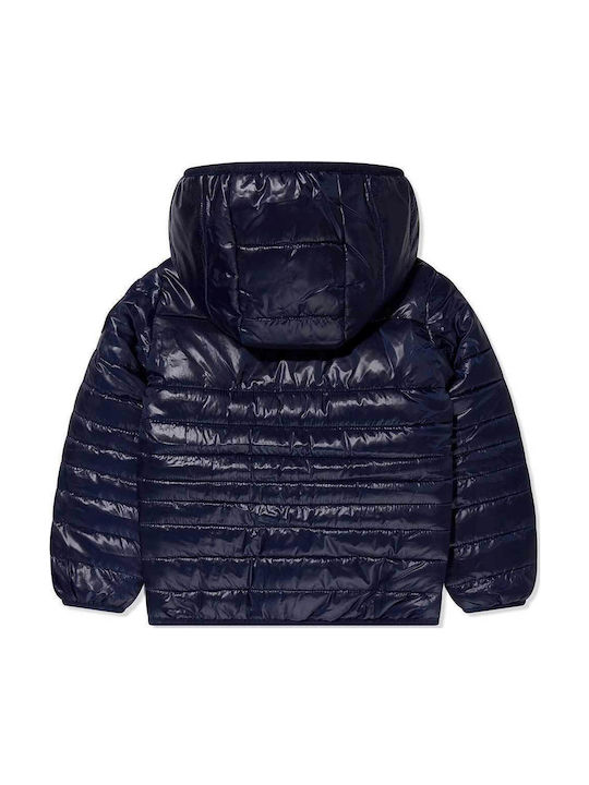 Kids' Sports Jacket with Hood Navy Blue