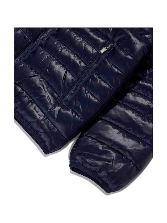 Kids' Sports Jacket with Hood Navy Blue
