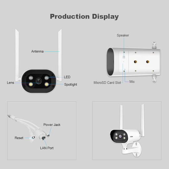 Sricam Surveillance System 8 Cameras Wireless Cameras IP 1080p with Recorder NVR