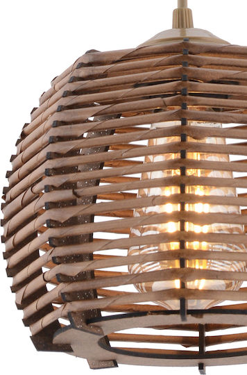 Koce Pendant Light Brown 20x20x55cm