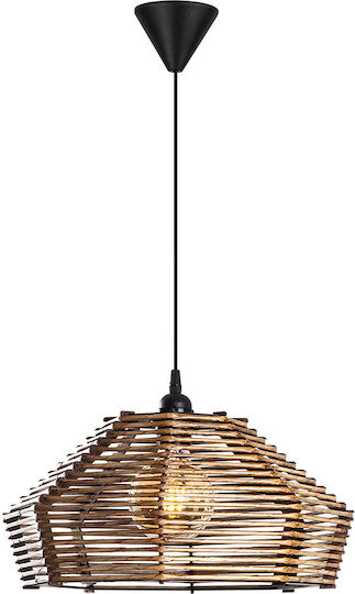 Marquee Adjustable Pendant Light Brown with Socket E27 35x35x65cm