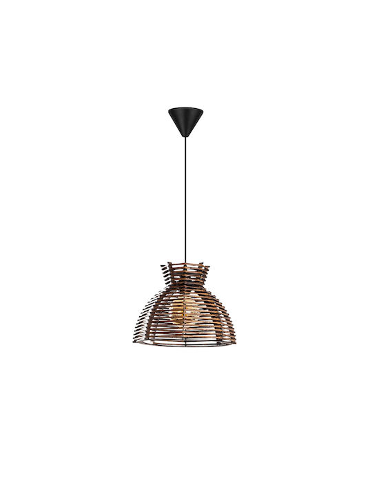 Lacin Adjustable Pendant Light Brown with Socket E27 30x30x60cm
