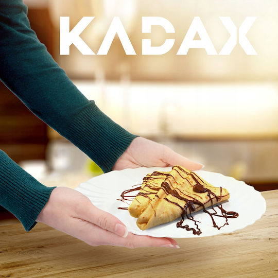 Kadax Чиния Плитко Бял с Диаметър 25см