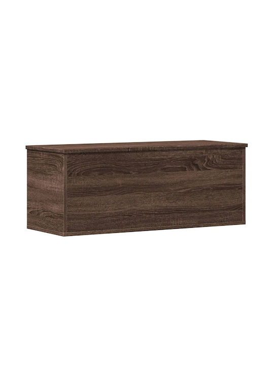 vidaXL Wooden Decorative Trunk Brown 90x35x35cm