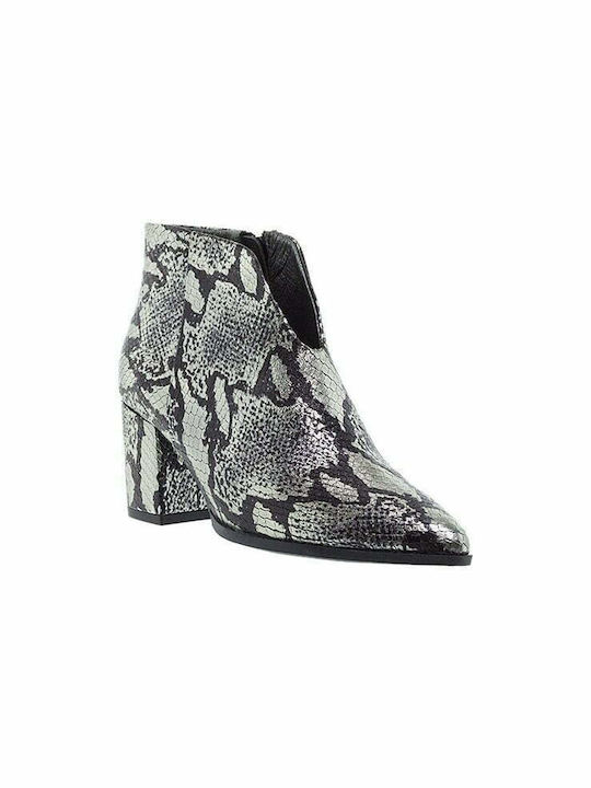 Paola Ferri Women's Ankle Boots Black Snake Print