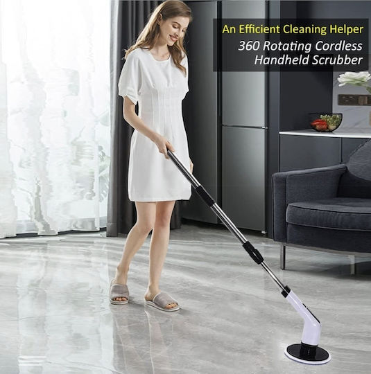 Plastic Rotating Cleaning Brush with Handle