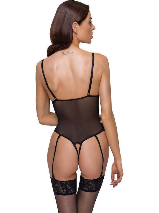 Bodysuit Sexy Plasă Negru