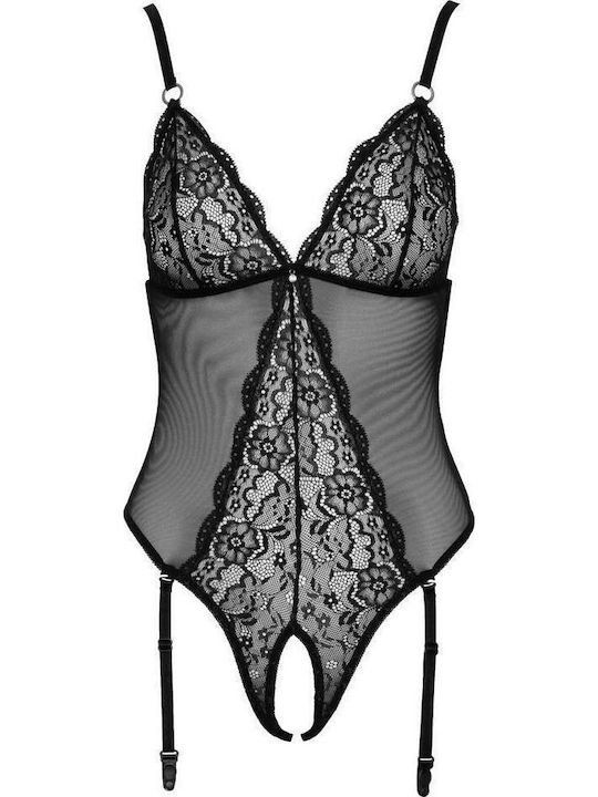 Bodysuit Sexy Plasă Negru