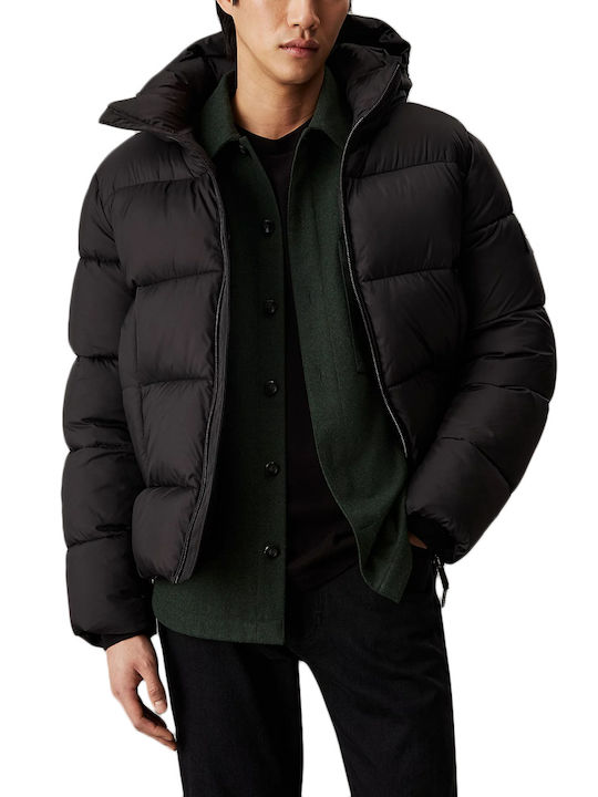 Calvin Klein Geacă pentru bărbați Puffer BLACK