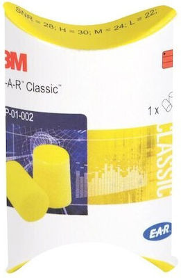 3M E-A-R Classic Ohrstöpsel in Gelb Farbe 2Stück