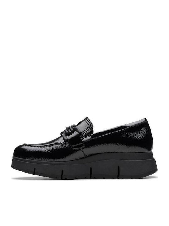 Loriini Izzy Leather Women's Moccasins in Black Color