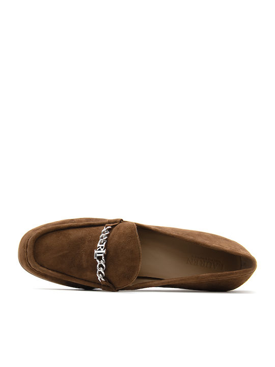 Δερμάτινα Γυναικεία Loafers σε Καφέ Χρώμα