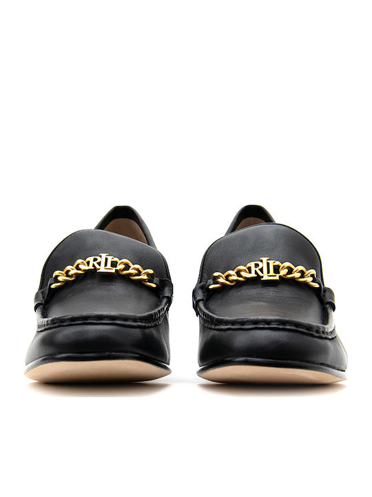 Ralph Lauren Winslet High Heel Moccasins Women Lauren Ralph Lauren Black 802942573001-001
