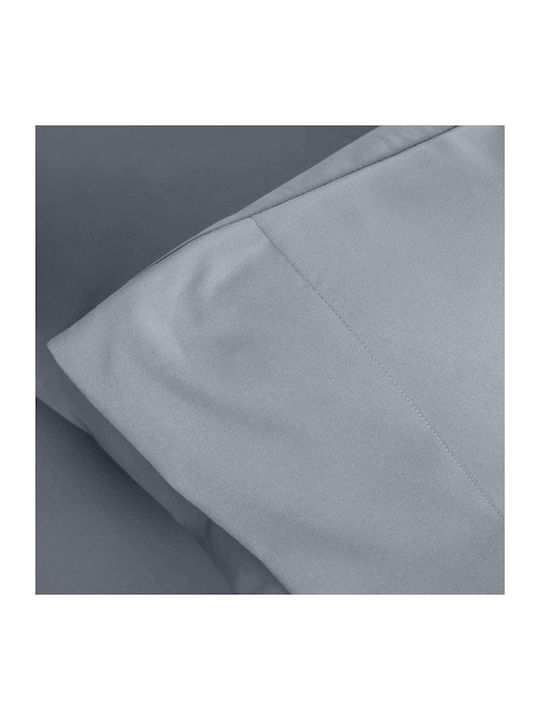 Cannon Sheet Sets Single with Elastic 100x200+30cm. Stonewashed Light Gray 3pcs