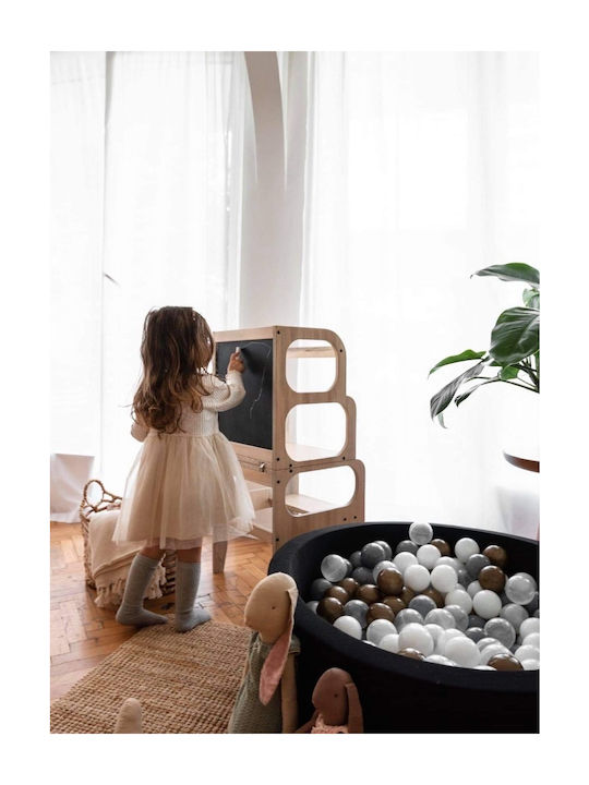 Learning Tower for Painting made of Wood Brown Larisa & Pumpkin