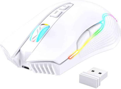 Onikuma CW905 Ασύρματο RGB Gaming Ποντίκι 3600 DPI Λευκό