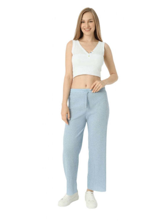 Women's Fabric Trousers Blue