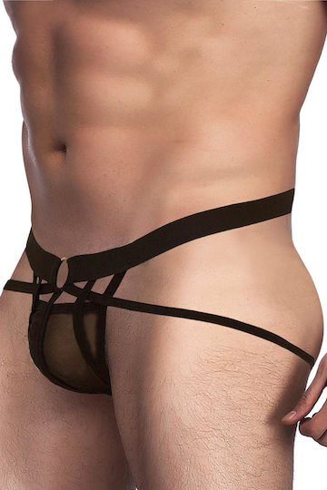 Ανδρικό Εσώρουχο Jockstrap Μαύρο