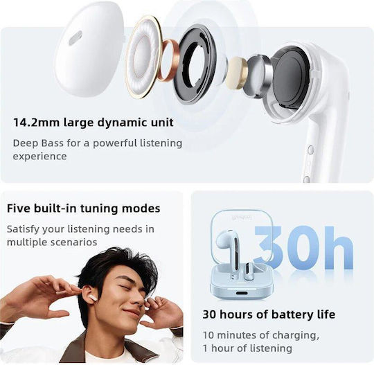 Xiaomi Redmi Buds 6 Active Bluetooth Handsfree Earphones with Sweat Resistance and Charging Case Blue