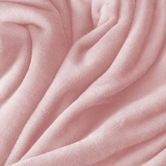 TnS Super Soft Κουβέρτα Fleece Μονή 150x220εκ. Baby Pink