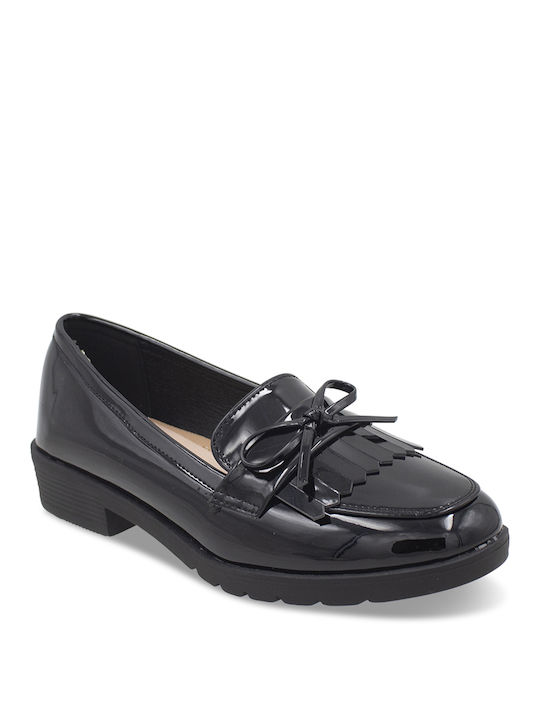 Tsouderos Shoes Women's Loafers in Black Color