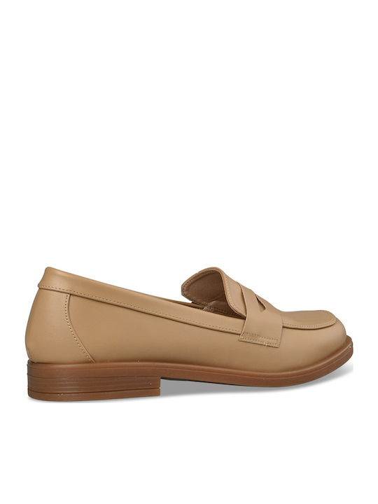 Women's Moccasins in Beige Color