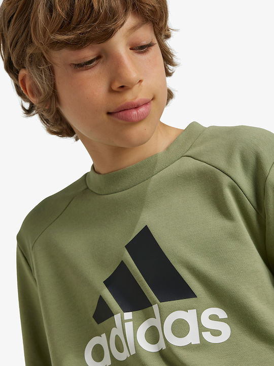 Kinder Sweatpants Set - Jogginganzug Khaki 2Stück Big Logo French Terry Track Suit