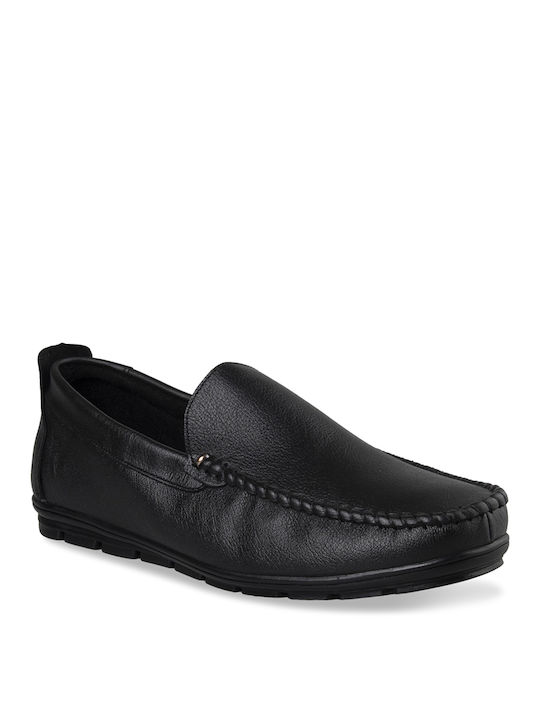 Tsouderos Shoes Ανδρικά Loafers σε Μαύρο Χρώμα