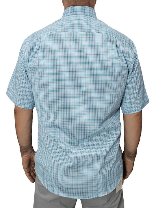 Domino Men's Shirt Short Sleeve Green