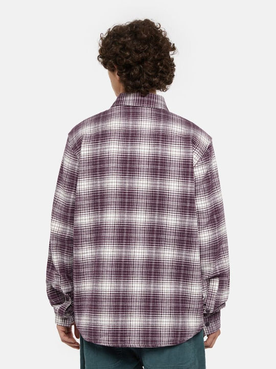 Dickies Men's Shirt Long Sleeve Plum Perfect