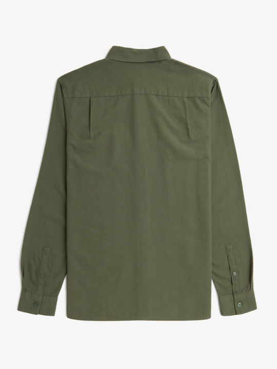 Long Sleeve Shirt In Regular Fit Green