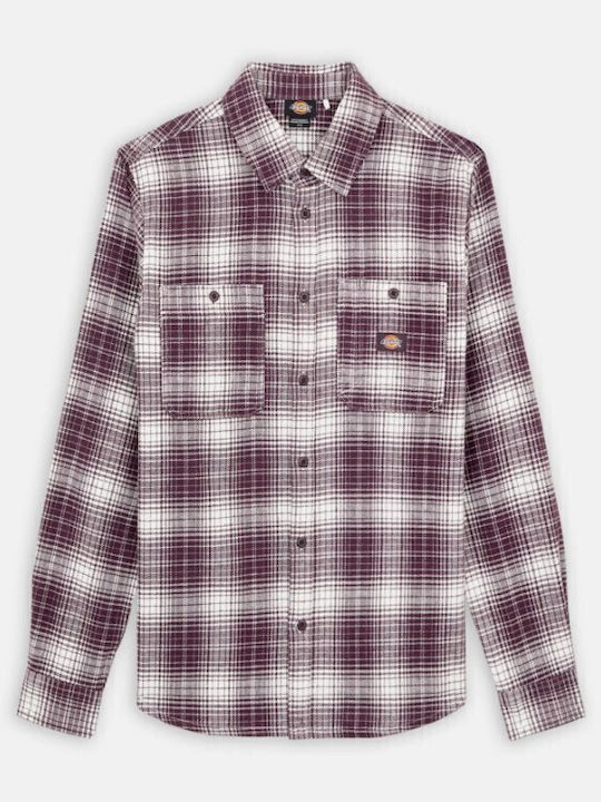 Avansville Μακρυμάνικo Βαμβακερό Πουκάμισο Plum Perfect