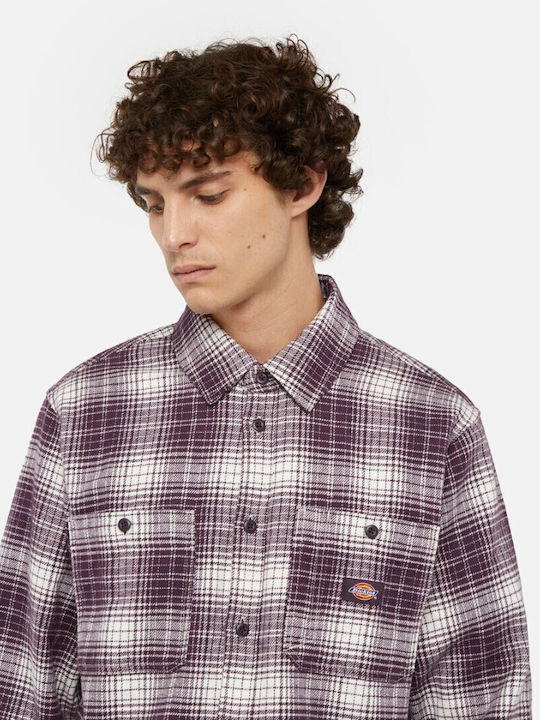 Avansville Μακρυμάνικo Βαμβακερό Πουκάμισο Plum Perfect