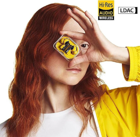 Nothing Ear (a) In ear Bluetooth хендсфри Слушалки с Устойчивост на Пот и Кутийка за Зареждане Жълт