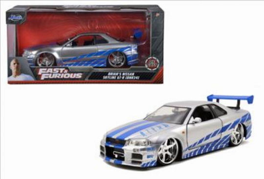 Jada Toys Fast & Furious: 2002 Nissan Skyline Vehicle Replica in Scale 1:24